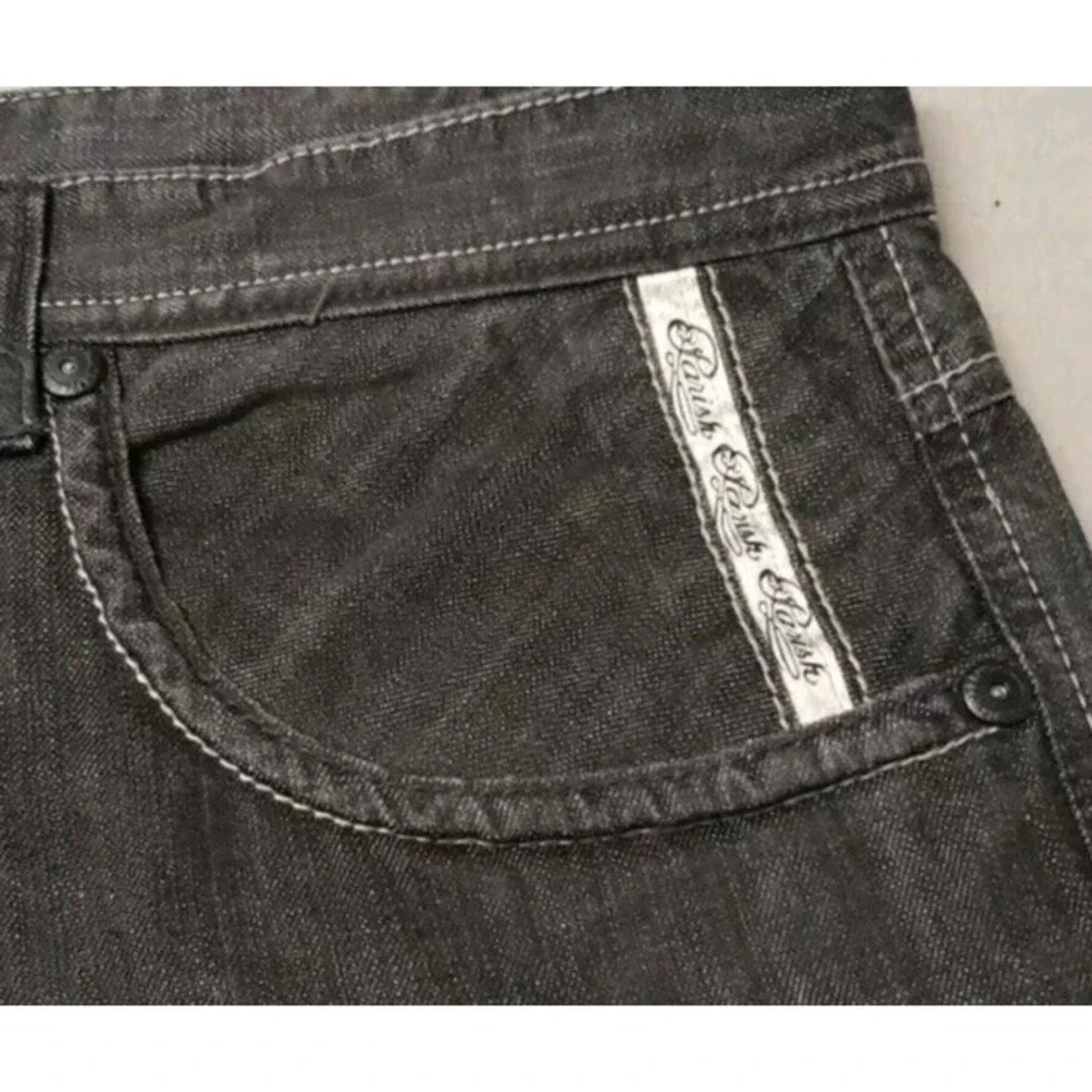 Parish‎ Jeans Men 44x30 black button fly loose relaxed hip hop street wear